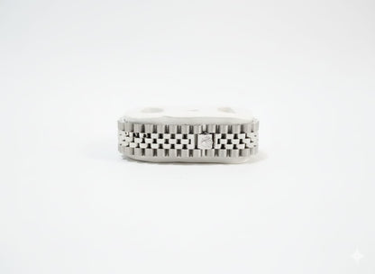 Rolex Quartz movement silver with white cut dial